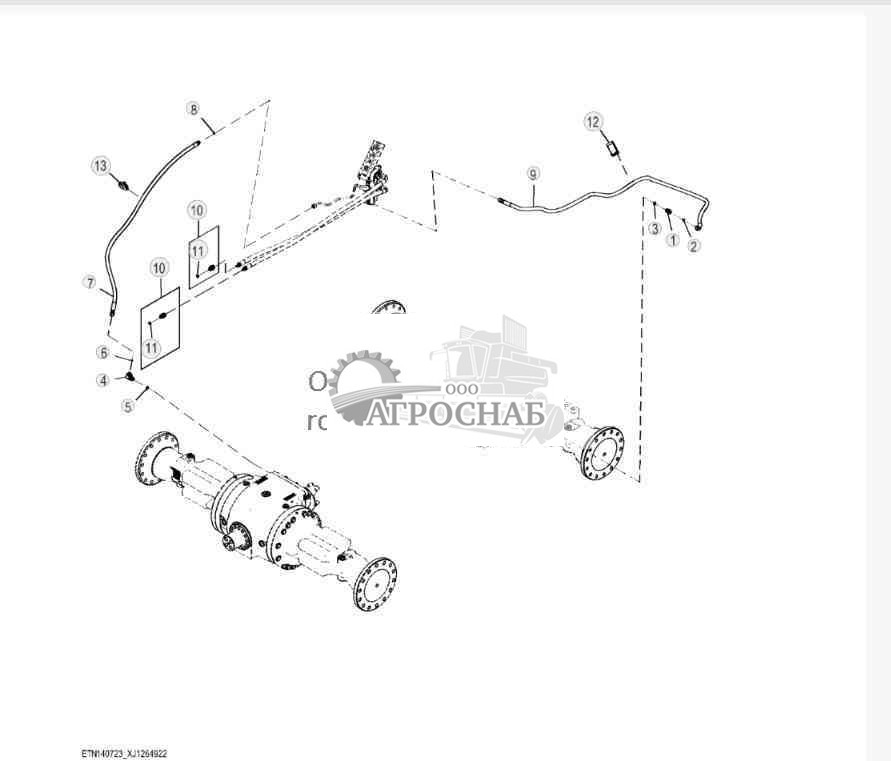 Линии рабочего тормоза 